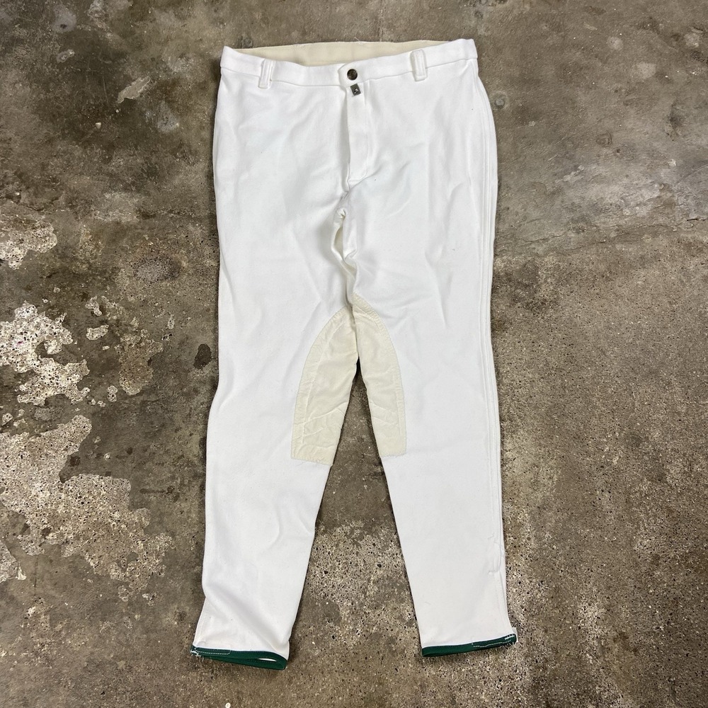 Vintage Devon-Aire Riding Breeches Women's Size 34R White Equestrian Pants